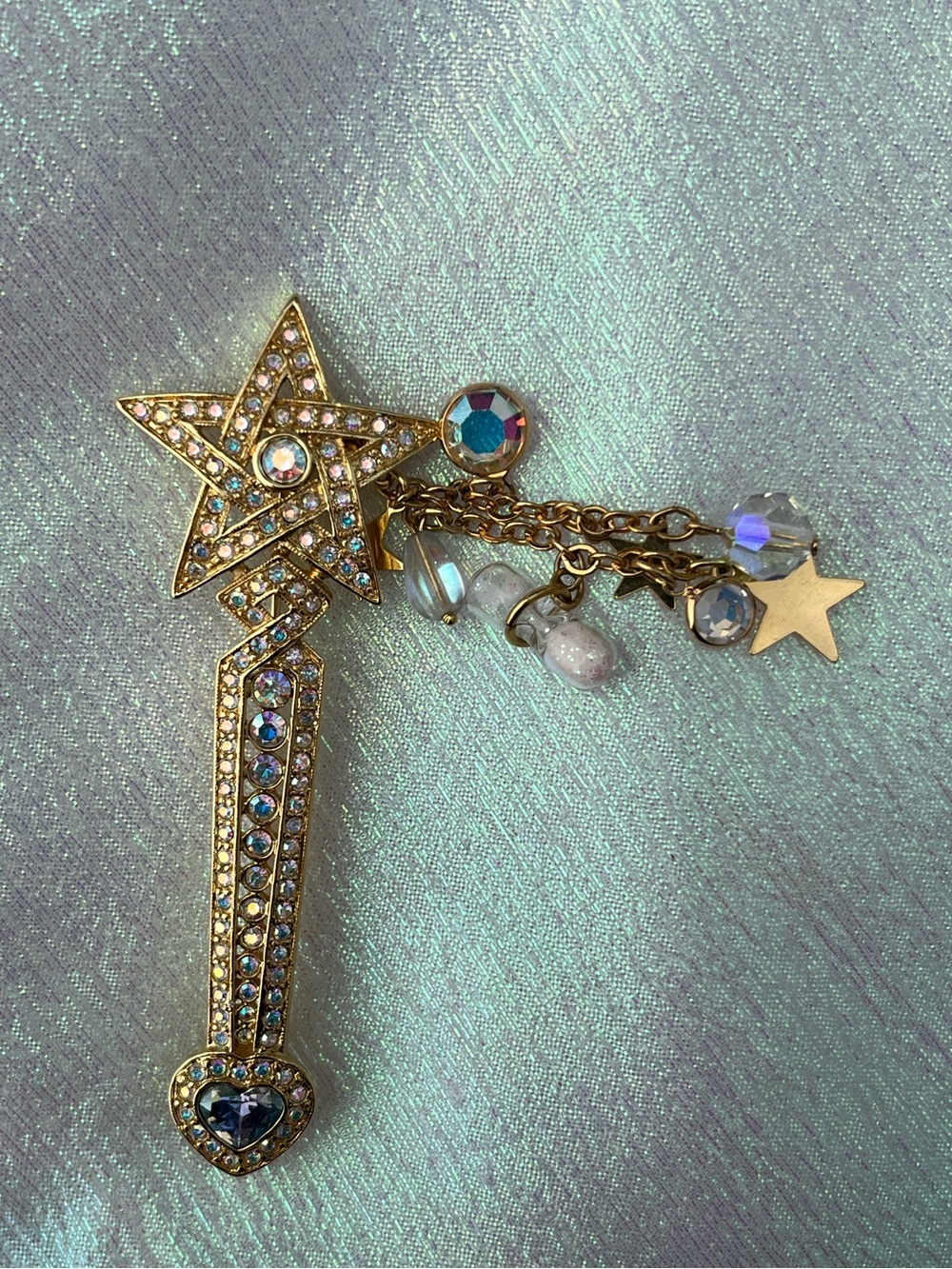 Vintage Kirk’s Folly Godmother Star Wand Brooch